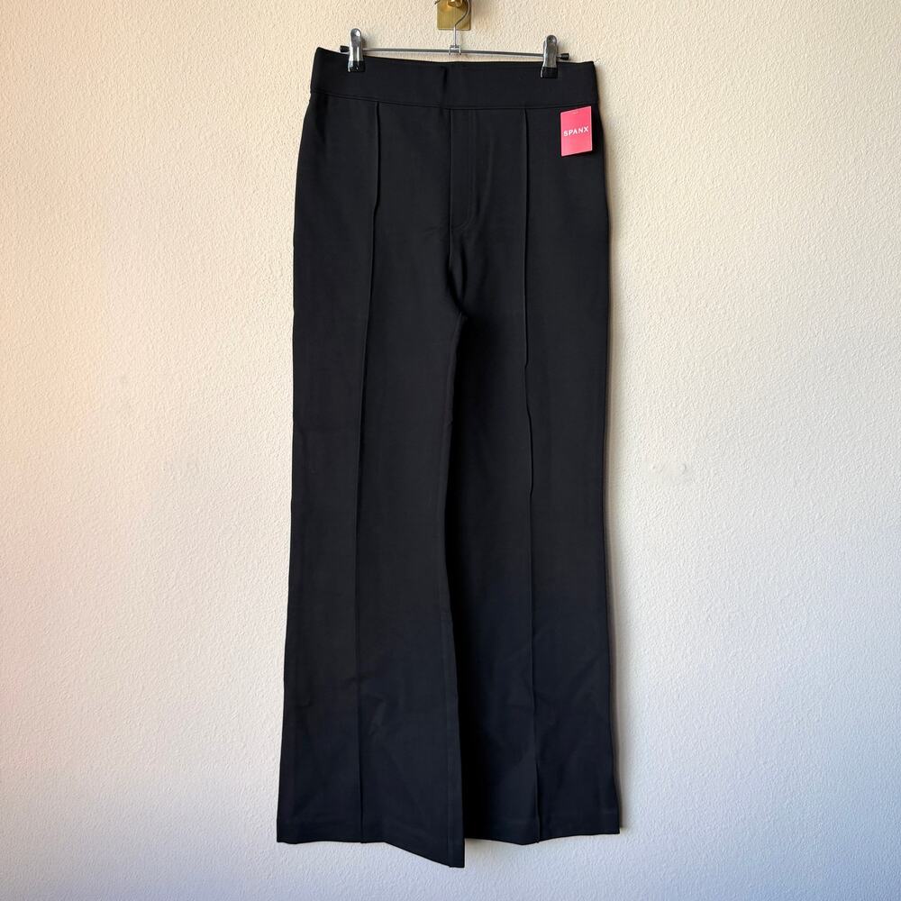 SPANX Black High Rise Flare Pants NWT NEW Size L - Picture 2 of 7